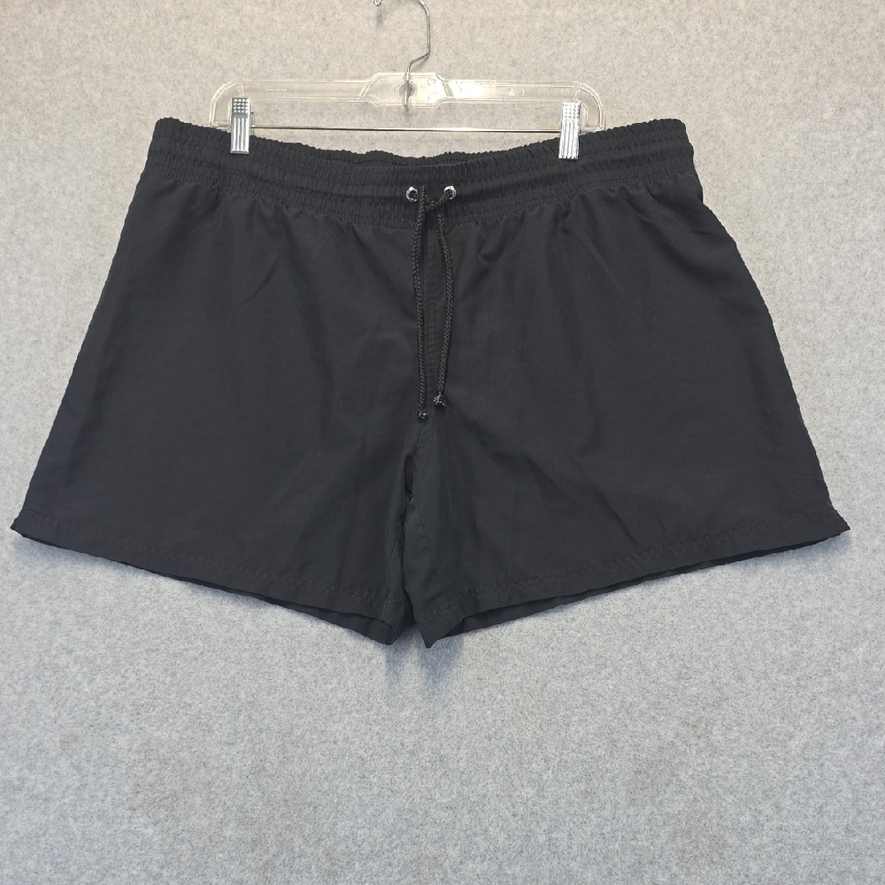Ava & Viv Black Drawstring Shorts Women’s Plus Size 16W 18W